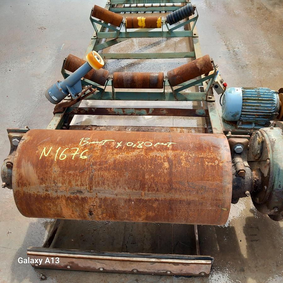 Used Tapete transportador 13 mt x 1 mt