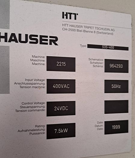 Usado HAUSER S35-400