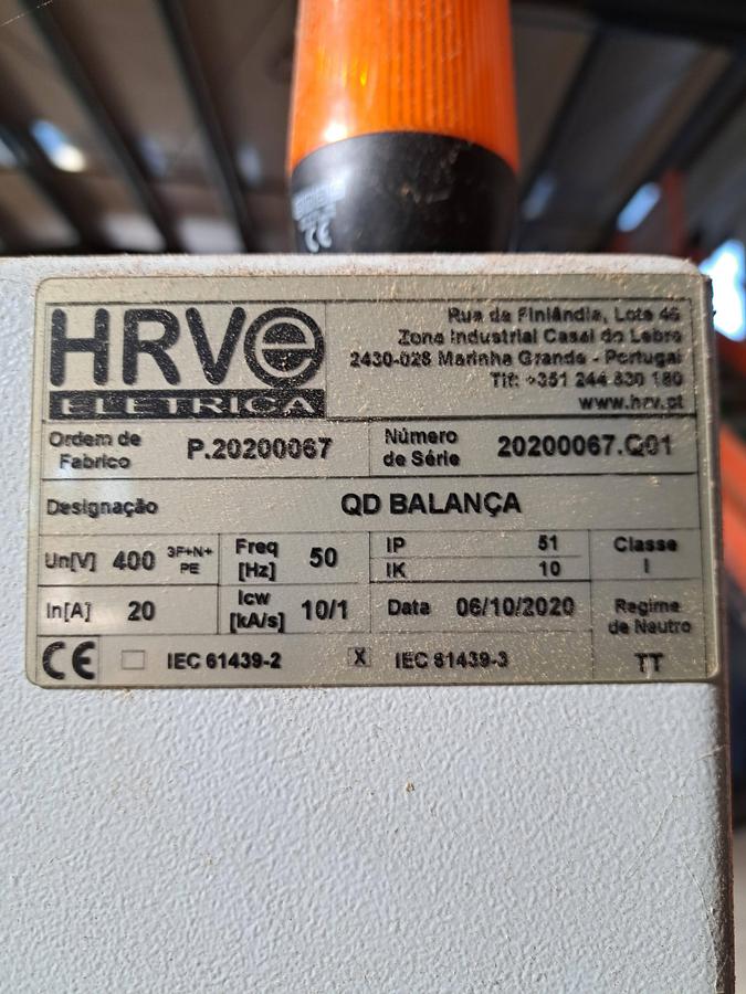Used Linha de ensacamento e paletização HRV