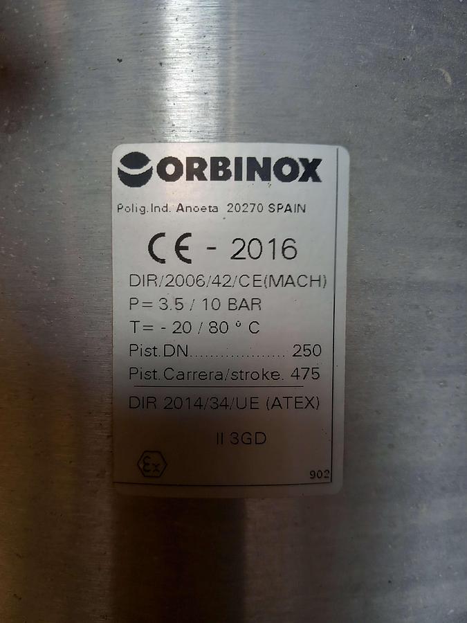 Used Valvulas controlo Pneumática Orbinox EX04 DN-45