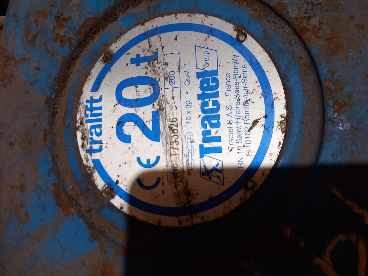 Used Guincho manual Tractel 20Tn