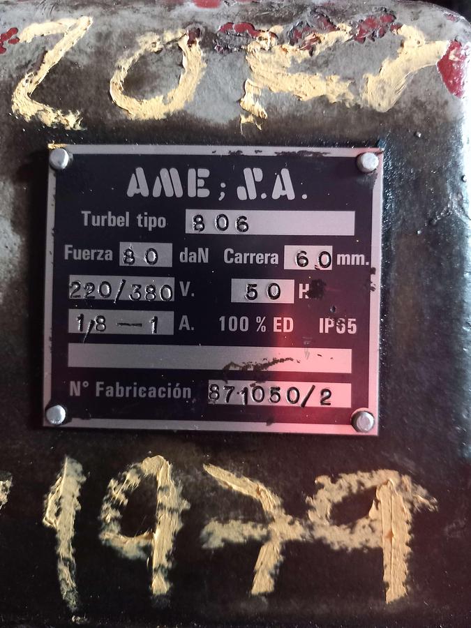 Used Propulsor arrancador Electro-hidraulico AME, SA  Trubel 806