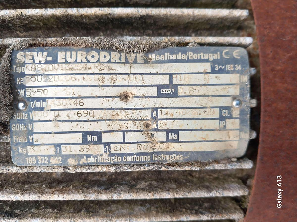 Used Tambor de acionamento emborrachado nervurado 400 x 900