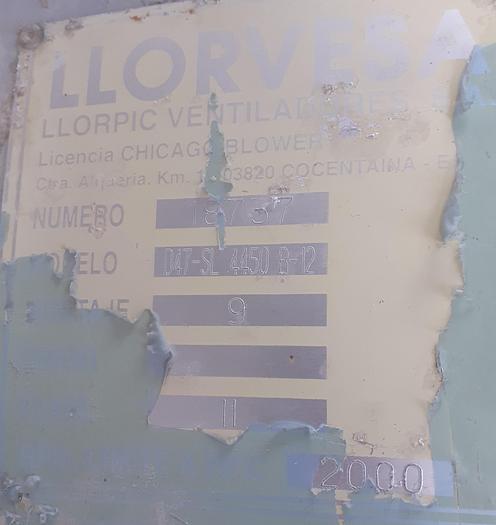 Usado Ventilador de inox LLORVESA de 30Kw