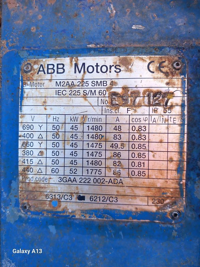 Used ABB M2AA 225 SMB4