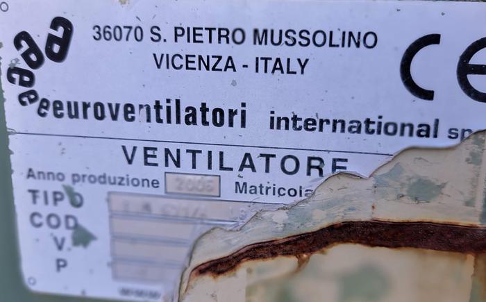 Usado Ventilador EUROVENTILATORI de 37 kw