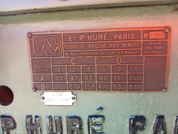 Used Fresadora P-HURÉ Paris