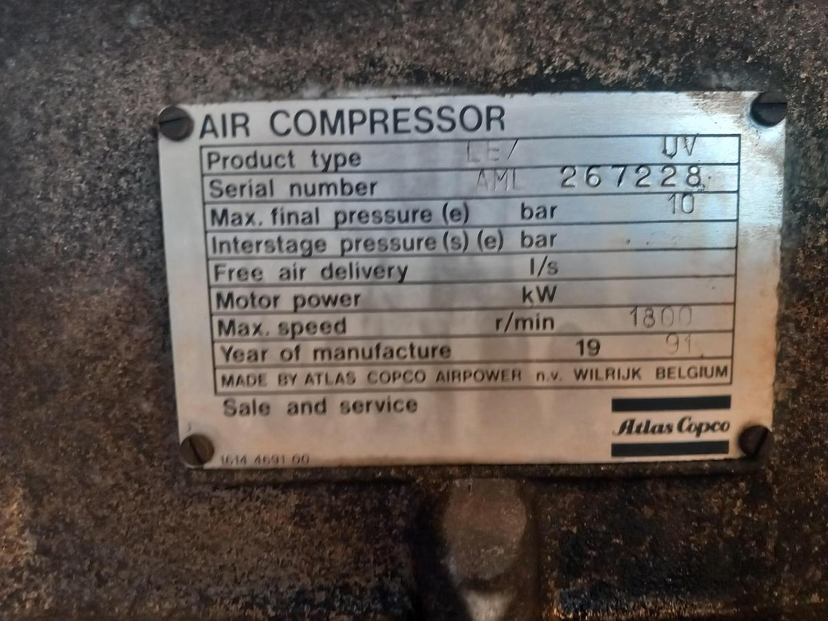 Used Compressor Atlas Copco LE 7