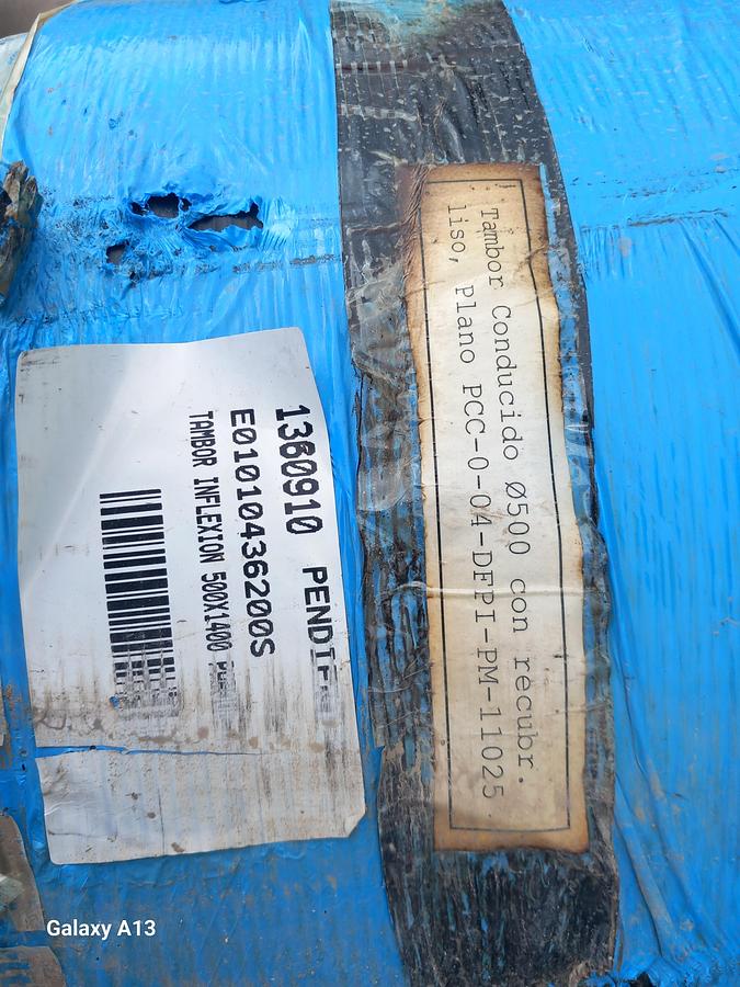 Used Tambor de acionamento com banda de rodagem lisa 500 x 1400