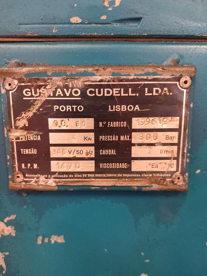 Used Centralina Hidráulica Gustavo Cudell G C 80