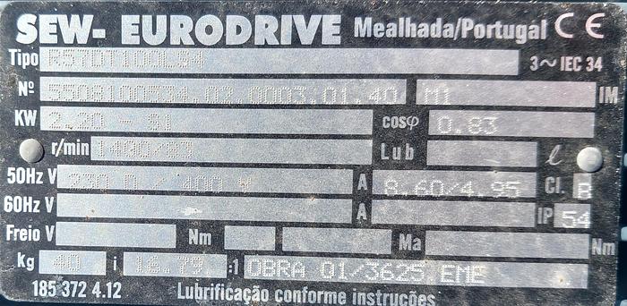 Used Transportador de rosca / sem-fim de 4 mt