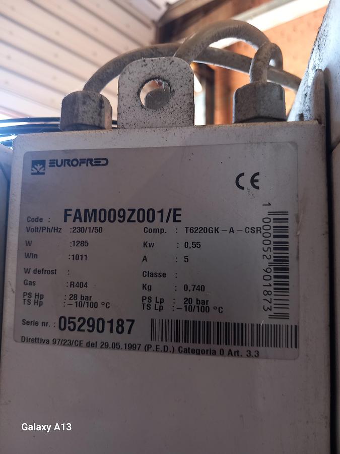 Used Câmara frigorifica EUROFROD