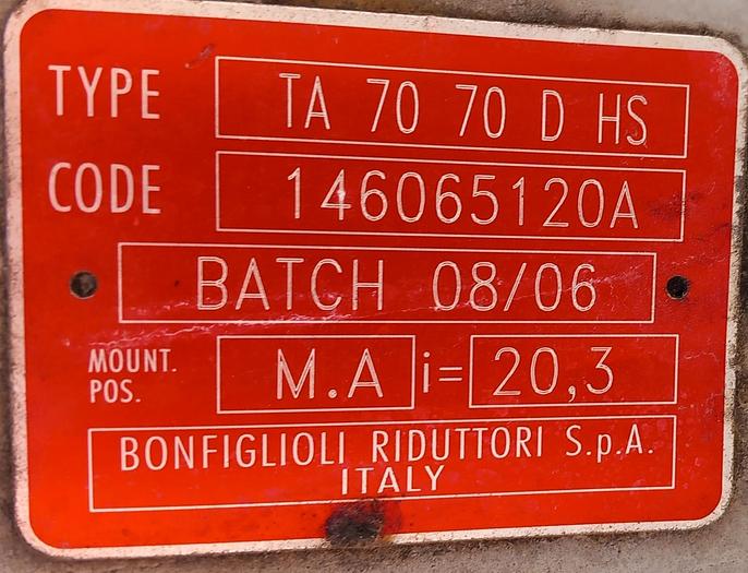 Used Transportador de rosca / sem-fim de inox com 6 mt