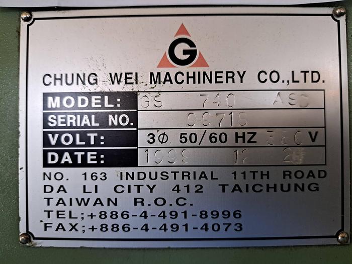 Used Retificadora plana GREAT GS-740