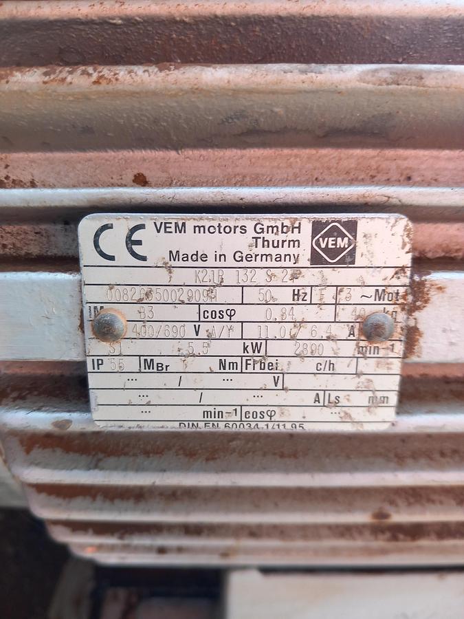 Used Ventilador Radial Ventilator de 5,5 Kw