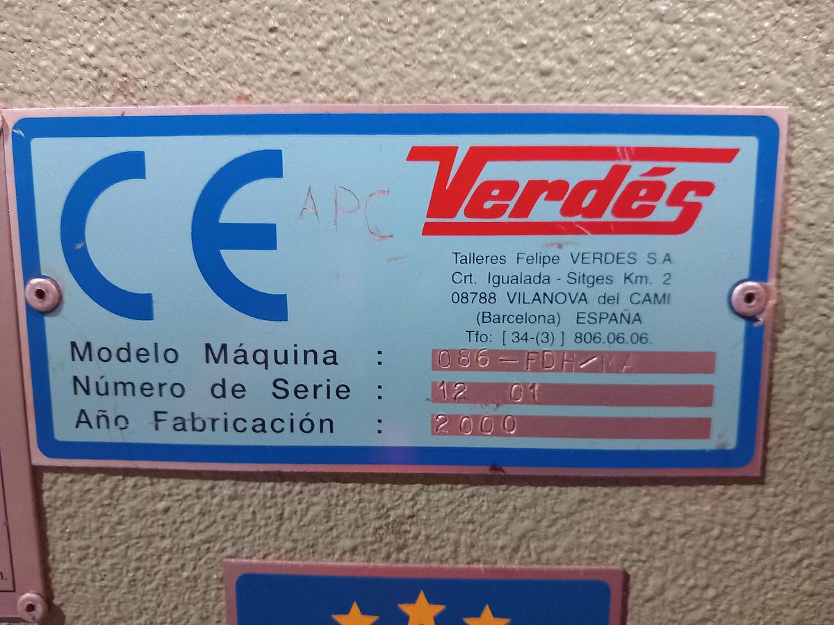 Used 2000 Laminador VERDÉS 086 FDH/MA