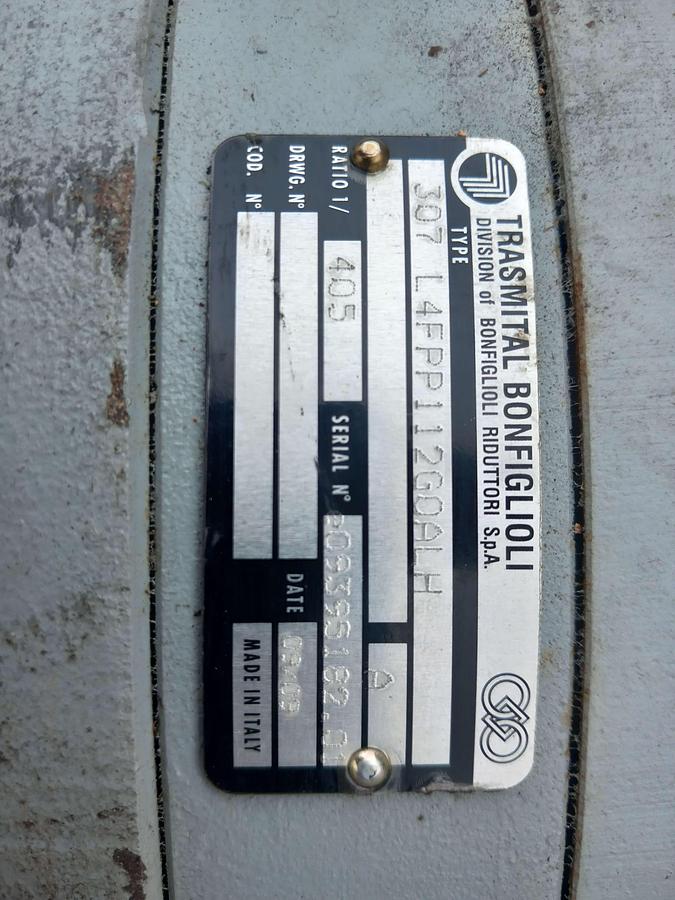 Used Motor com caixa redutora Bonfiglioli 307 L4FPP112GOALH