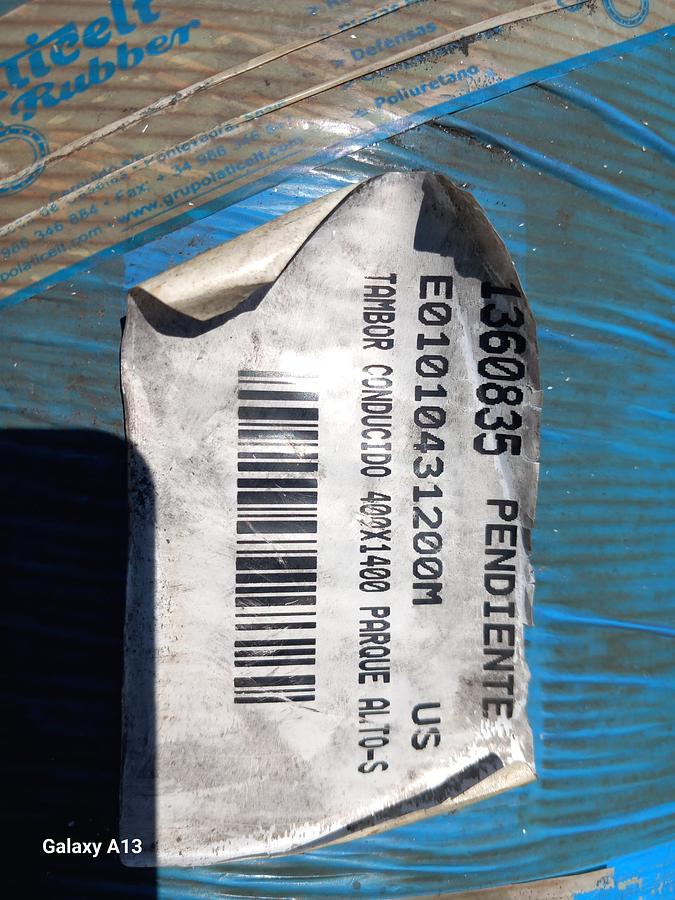 Used Tambor de acionamento com banda de rodagem lisa 400 x 1400