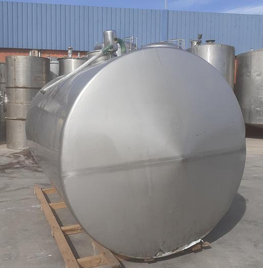 Usado Reservatório de inox horizontal de 10.000 litros