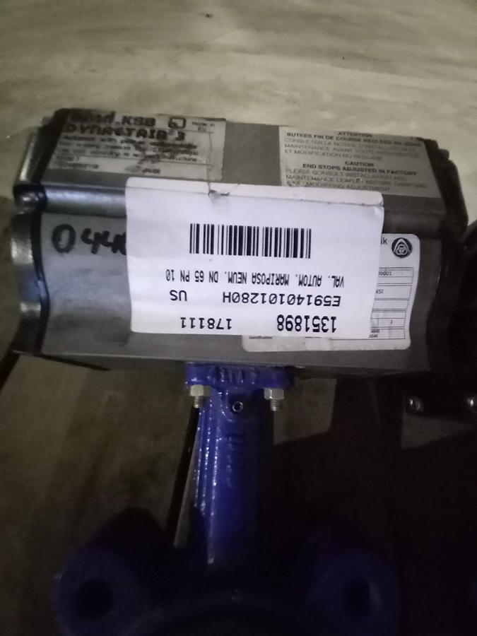 Used Valvulas Borboleta Pneumática Amir.Ksb DN-65