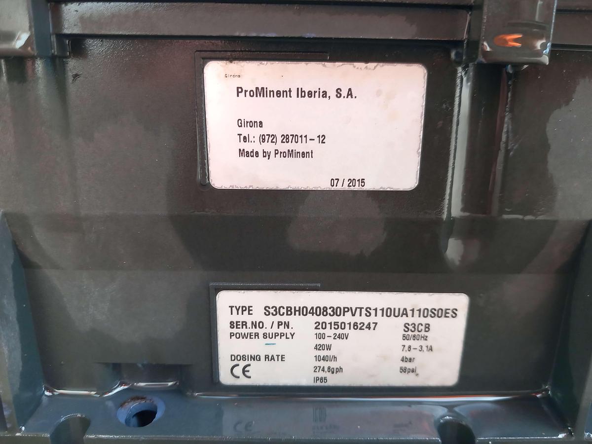 Used 2015 Bomba doseadora Prominent Sigma  S3CB