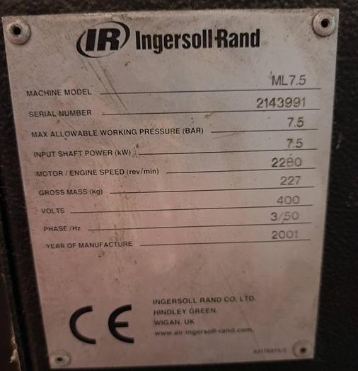 Usado Compressor Ingersoll rand