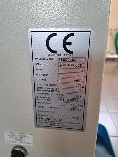 Used Centro de maquinação Mori Seiki VS8000