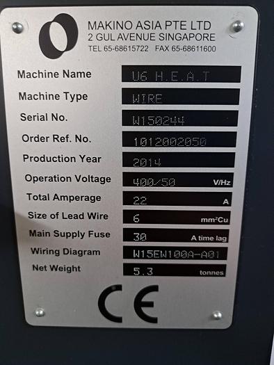Used Erosão por fio MAKINO U6 HEAT