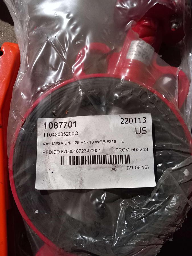 Used Valvula borboleta manual Amir.Ksb DN-125