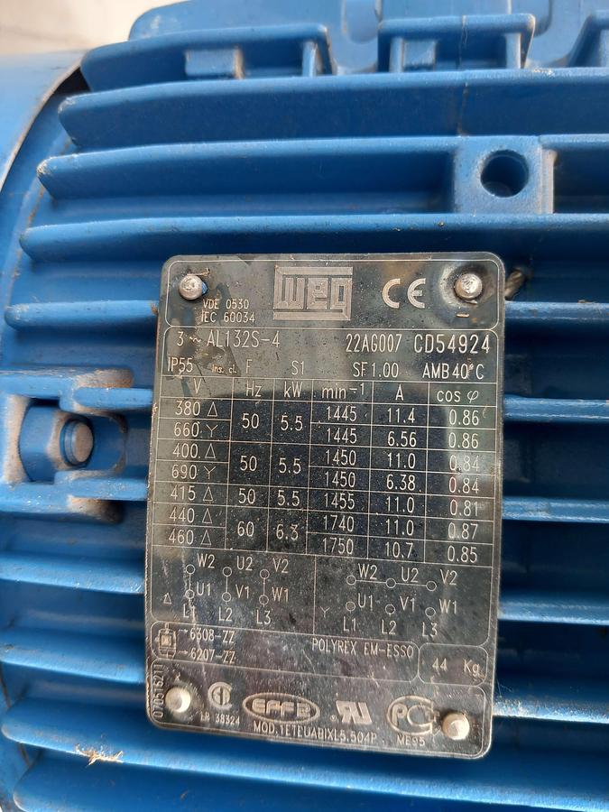 Used Ventilador LLORVESA de 5,5Kw
