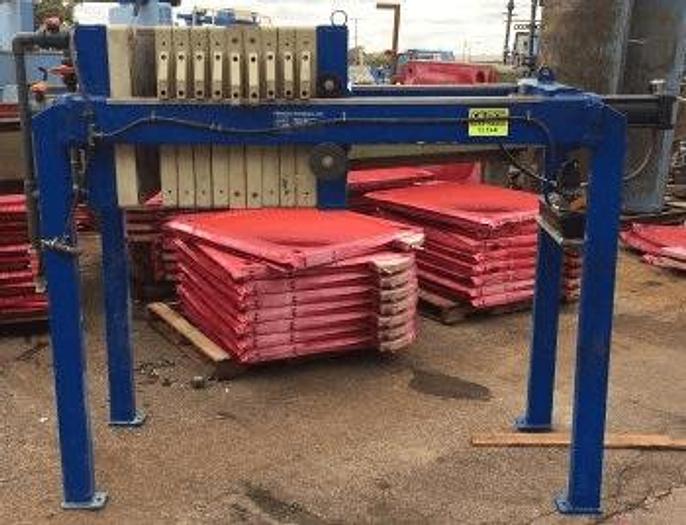 Used 3 CU. FT. FILTRATION SOLUTIONS FILTER PRESS – POLYPRO – 630 MM – C.G.R. – AUTOMATIC CLOSURE