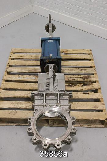 Used FCC 10" Air Operated Knife Gate Valve #35856