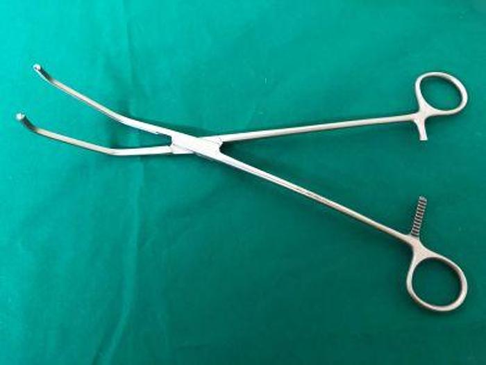Used Clamp Atraumatic Debakey Satinsky Vena Cava Jaw 45mm by 245mm