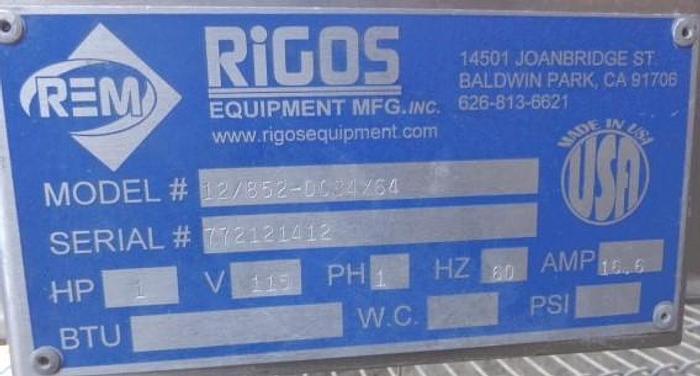 Used Conveyor, Belt, 36" x 6' S/st, Rigos, 1/2 HP, #C742842