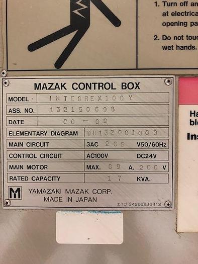 Used 2000 MAZAK Integrex 100Y