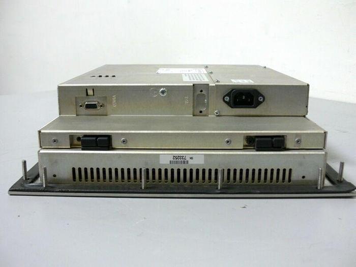 Used Allen Bradley 6185-Cbz Bbzz Fc15/a Flat Panel Monitor W/ Texas Pm-2000 Keyboard