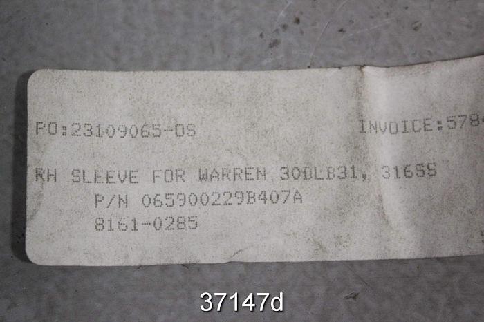 Unused Warren 30DLB31 Pump Shaft Sleeve, (RH), 65900229 #37147
