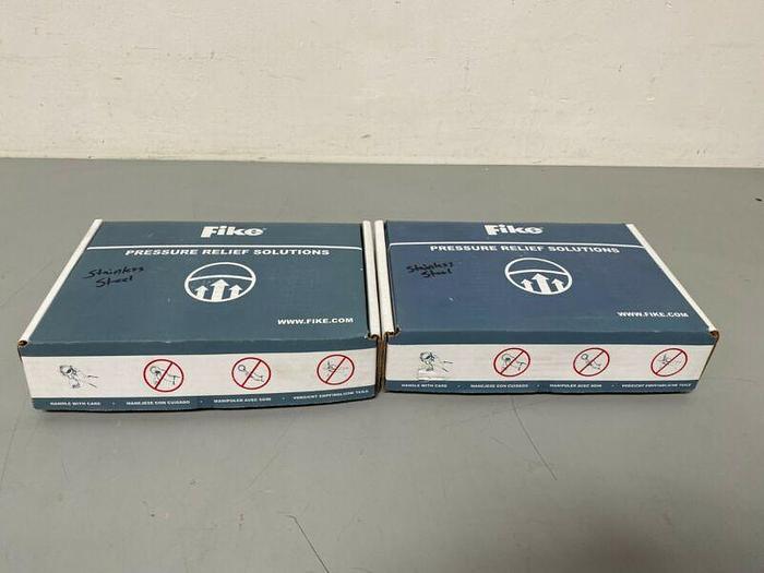 Used Fike Axius BT Stainless Steel 2" Rupture Disc 381.76 PSIG@ 72° & 360 PSIG@ 410°F