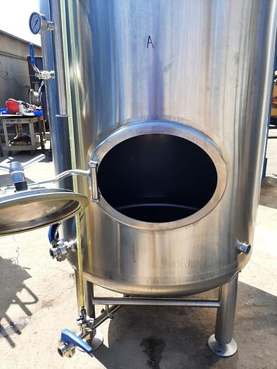 Used Tank, 465 Gallon, S/st, DT/DB, 15 BBL Brite Tank #S744753