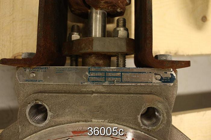 Used Neles Jamesbury 6 815L TT 3600MT 6" Hand Operated Butterfly Valve #36005