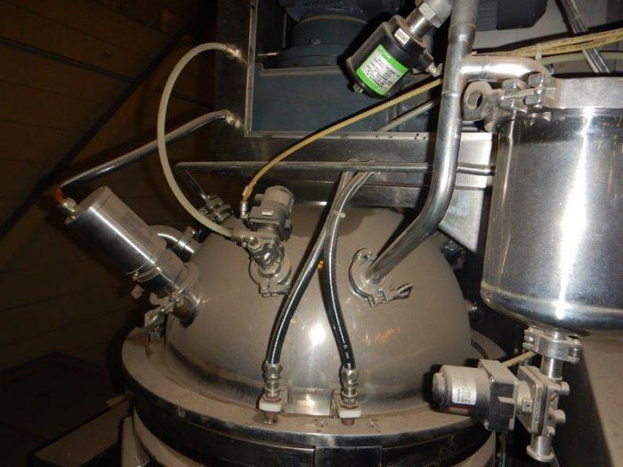 Used 40 GALLON (150 LITER) OLSA VACUUM HOMOGENIZER MIXER - 316L S/S - JACKETED