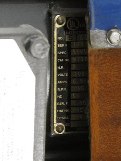 Used 2 HP SHAR HIGH SPEED DISPERSER – UL LISTED – #7704