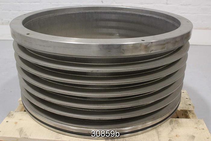 Unused Black Clawson UV100 Pressure Screen Basket #30859