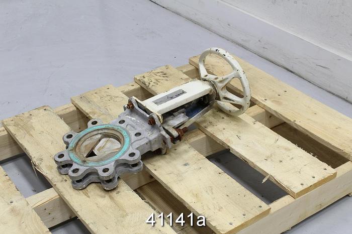 Used Dezurik 9259940 4" Hand Operated Knife Gate Valve #41141