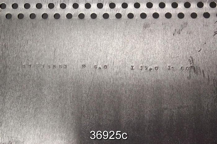 Used Black Clawson Wandel Vibrating Screen Plate, 0.23" (6mm) Holes #36925