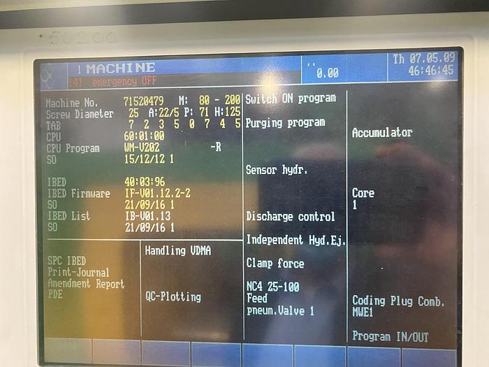Used 1999 Demag ERGOtech System 800-200 Injection Moulding Machine