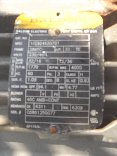 Used Pump, Positive, Waukesha, Mdl 220CU2, 30 HP, 4", 316 S/st, Transfer, B #S743276