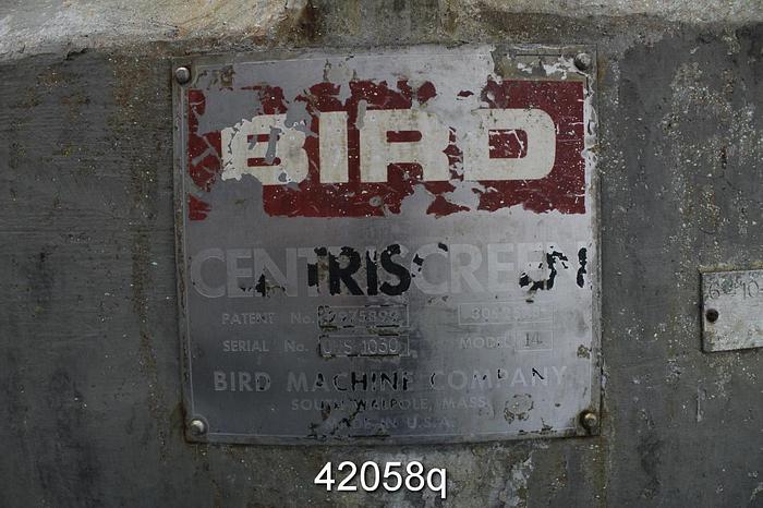 Used Bird Model 14 Pressure Screen With Bolt on Lid #42058