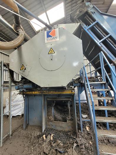 Used Eldon MPR 160T Tyre Recycling Line