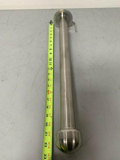Used Stainless Steel 23" Spray Ball w/ 1 1/2" Sanitary Fitting